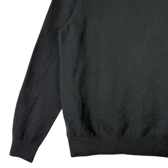 Izod Men's Classic Pullover Black Striped Crewneck Sweater Size Large NWT - Picture 6 of 11